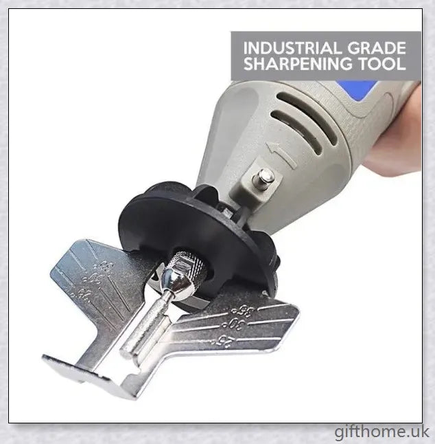 Premium Chainsaw Sharpener Attachment with Angle Guide for Precise Edge Maintenance