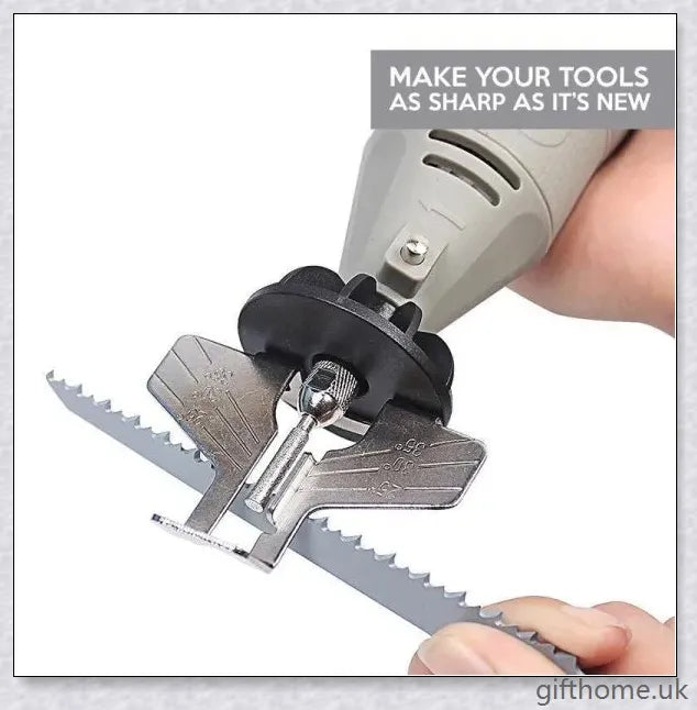Premium Chainsaw Sharpener Attachment with Angle Guide for Precise Edge Maintenance