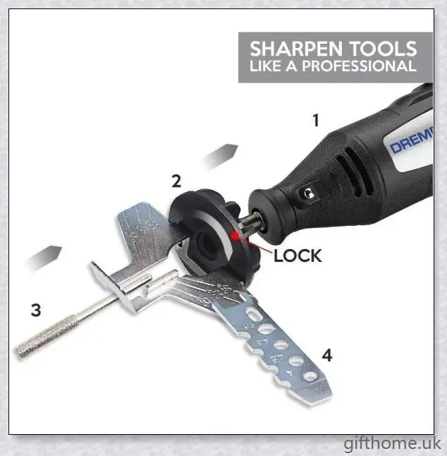 Premium Chainsaw Sharpener Attachment with Angle Guide for Precise Edge Maintenance