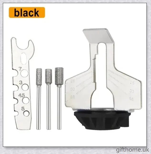 Premium Chainsaw Sharpener Attachment with Angle Guide for Precise Edge Maintenance