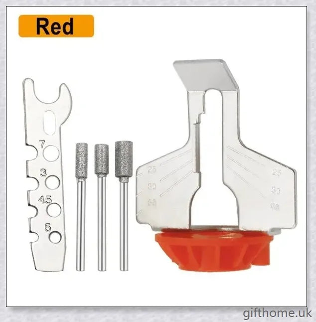 Premium Chainsaw Sharpener Attachment with Angle Guide for Precise Edge Maintenance