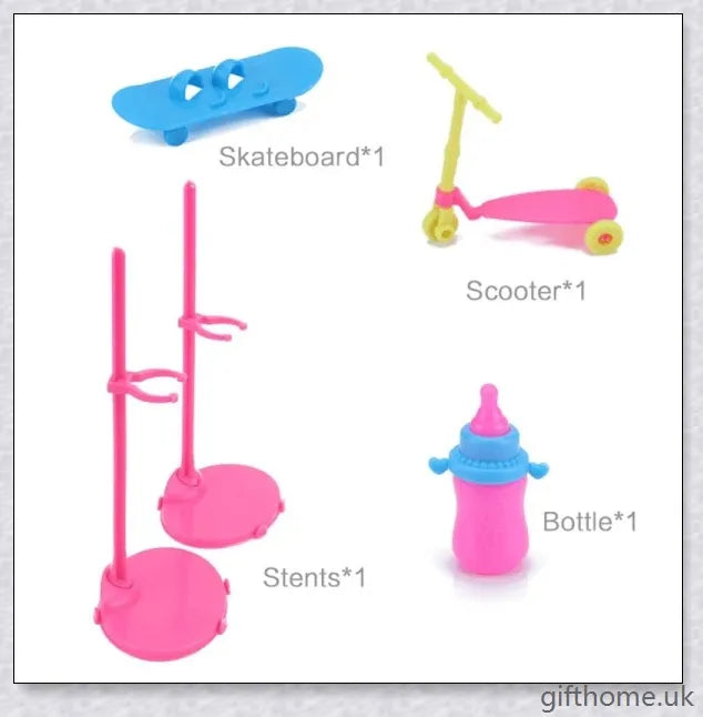 An assortment of 85 Barbie doll accessories including dresses, shoes, jewellery, and other fashion items