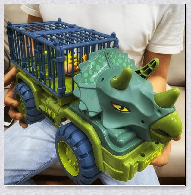 Rexcavator oversized dinosaur toy truck with realistic dinosaur figures and an impressive carrier
