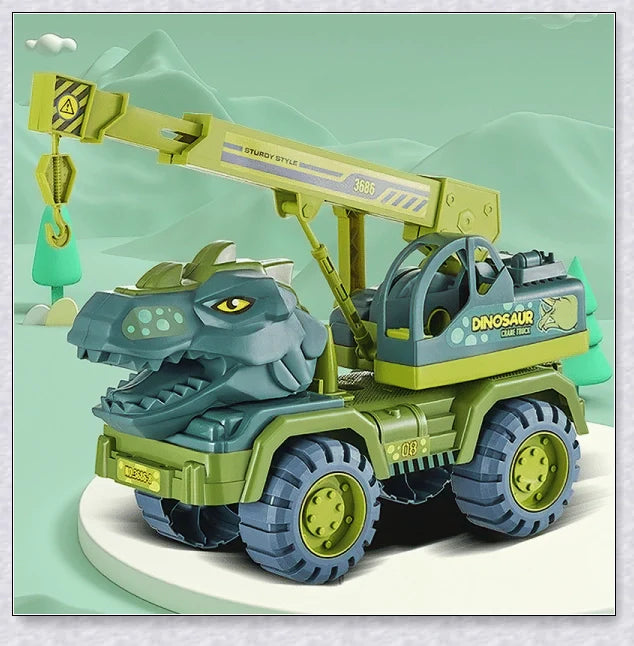 Rexcavator oversized dinosaur toy truck with realistic dinosaur figures and an impressive carrier
