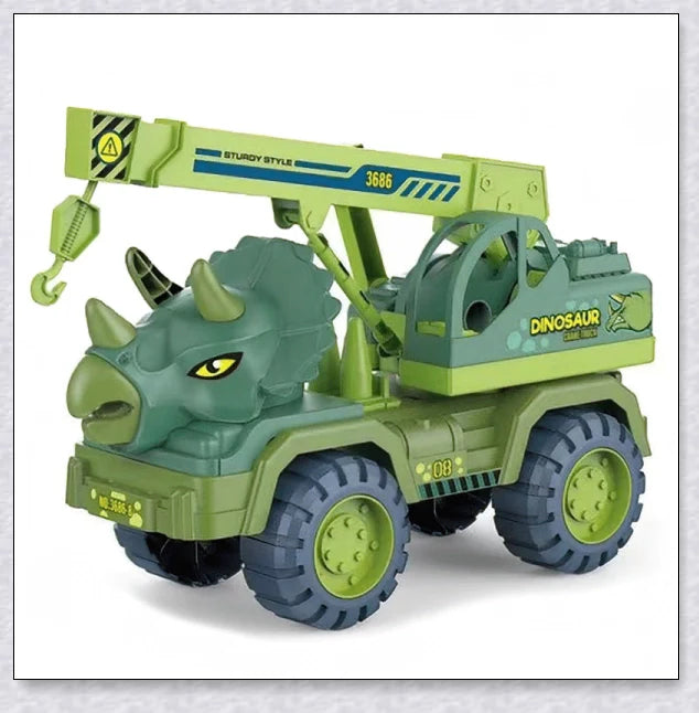 Rexcavator oversized dinosaur toy truck with realistic dinosaur figures and an impressive carrier
