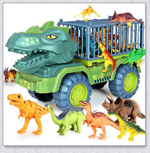 Rexcavator oversized dinosaur toy truck with realistic dinosaur figures and an impressive carrier