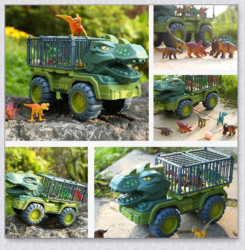 Rexcavator oversized dinosaur toy truck with realistic dinosaur figures and an impressive carrier