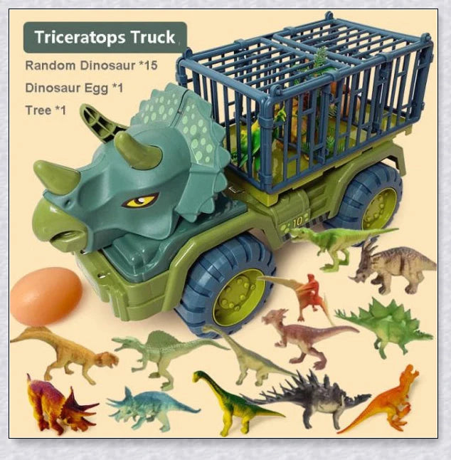 Rexcavator oversized dinosaur toy truck with realistic dinosaur figures and an impressive carrier