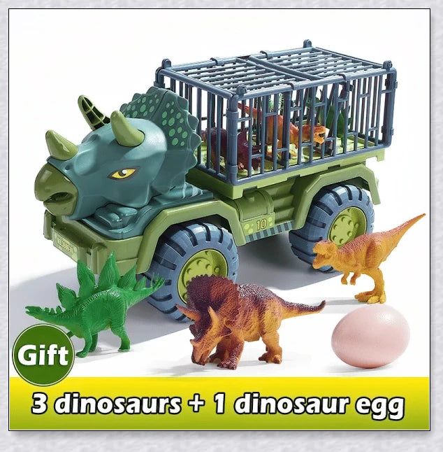 Rexcavator oversized dinosaur toy truck with realistic dinosaur figures and an impressive carrier