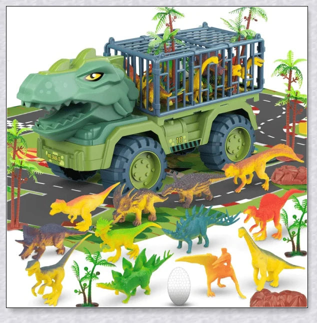Rexcavator oversized dinosaur toy truck with realistic dinosaur figures and an impressive carrier