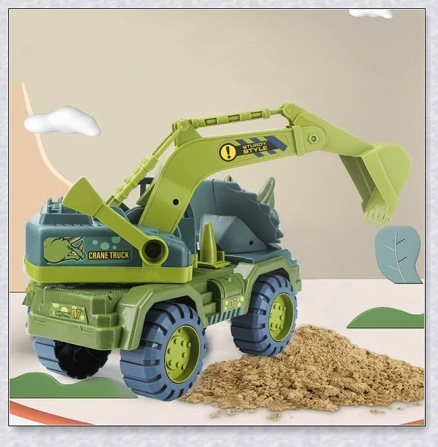 Rexcavator oversized dinosaur toy truck with realistic dinosaur figures and an impressive carrier