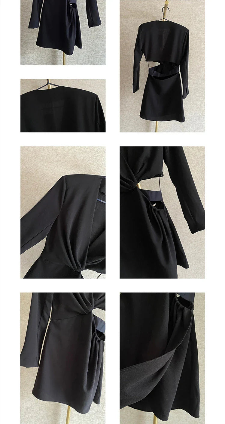 Stylish high-end dress with a captivating blend of cool, sweet, and spicy temperament