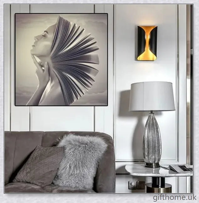 Stunning oil on canvas painting with a frameless, modern design that adds captivating artwork to any home decor