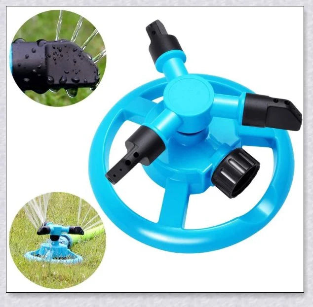 360 Automatic Smart Oscillating Portable Garden Lawn Water Sprinkler with 360-degree rotation, water-saving design, and powerful coverage