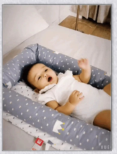Portable Toddler Travel Bed with cotton construction and fitted sheet for comfortable rest on the go