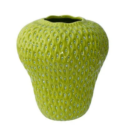 Creative Design Strawberry Ceramic Vase - Unique Floral Display for Home Decor