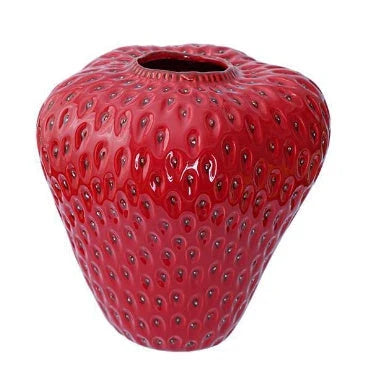 Creative Design Strawberry Ceramic Vase - Unique Floral Display for Home Decor