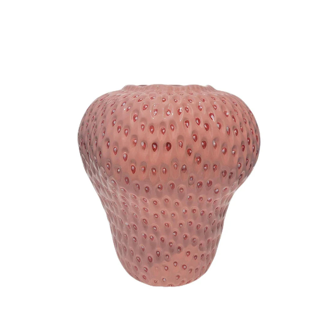 Creative Design Strawberry Ceramic Vase - Unique Floral Display for Home Decor