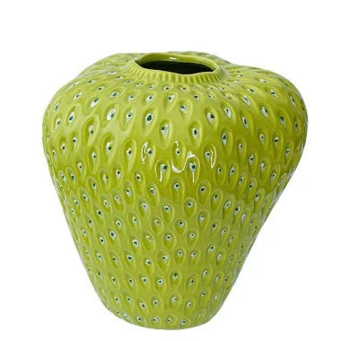 Creative Design Strawberry Ceramic Vase - Unique Floral Display for Home Decor