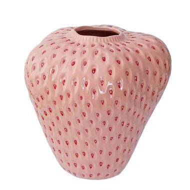 Creative Design Strawberry Ceramic Vase - Unique Floral Display for Home Decor