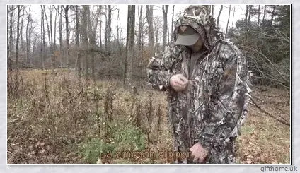 Ghillie Camouflage Camo Suit with 3D leaf pattern for seamless blending in natural environments