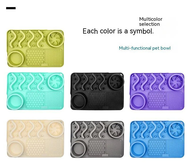 Gifthome Multifunctional Slow Feeder Silicone Licking Mat for Dogs
