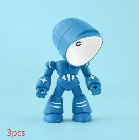 Mini LED Hero Robot Table Lamp with adjustable arms and 360° rotating head