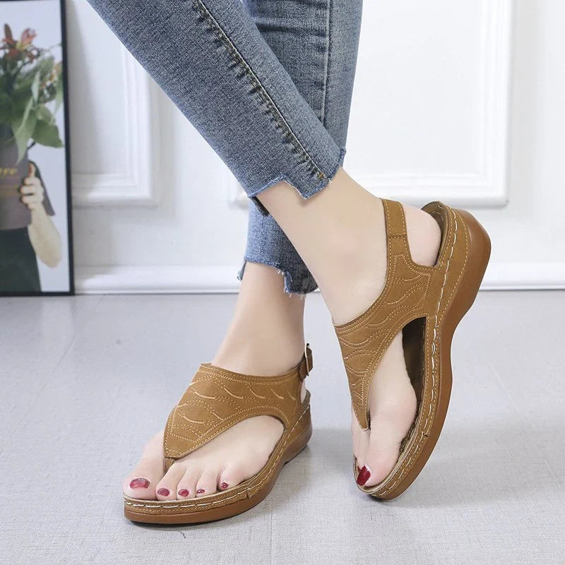 Wedge sandals for women with adjustable straps and a range of stylish color options