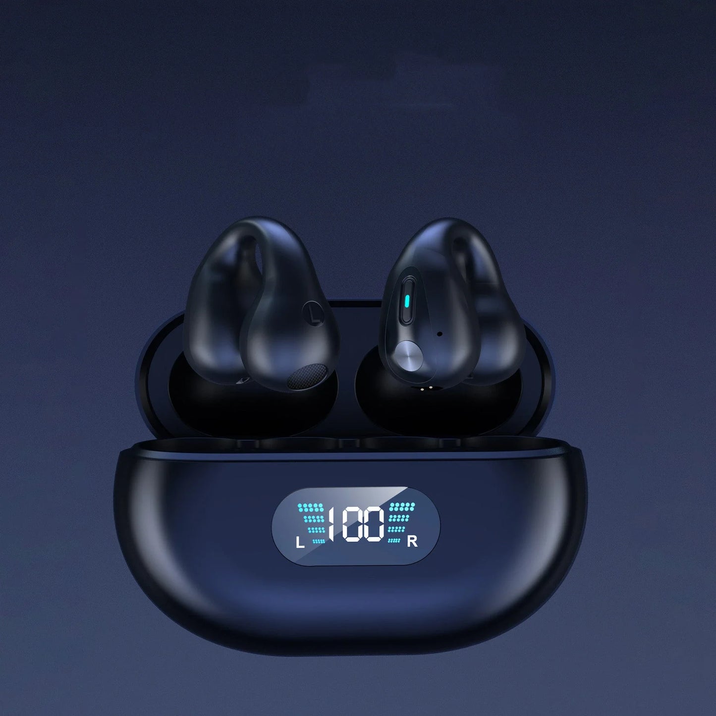 Premium Bone Conduction Wireless Earbuds with Bluetooth 5.3, Dual-Drive Audio, and Ergonomic Ear-Clip Design