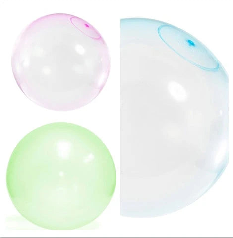 Colourful, lightweight bubble balls in various sizes, perfect for outdoor play and UK kids' parties