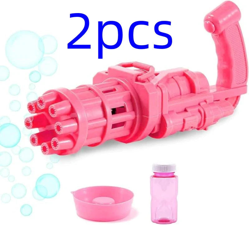 Bubble Blaster Toy for Kids - Powerful Leaf Blower Bubble Gun Machine in Vibrant Colors