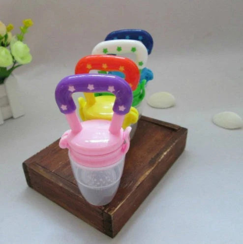 Versatile silicone pacifier with secure design to provide a safe and comfortable feeding experience for babies