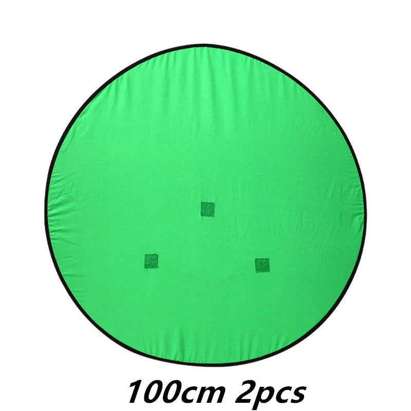 Green screen background board for photography with foldable design and steel spring frame
