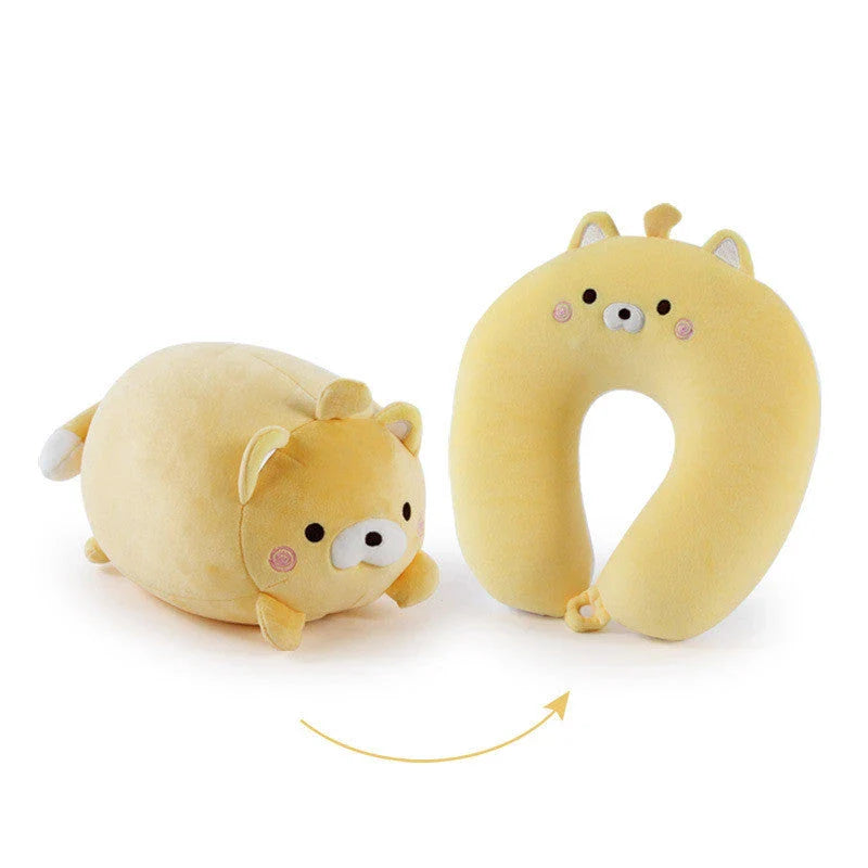 Soft and cozy penguin-shaped neck pillow with U-shaped design for superior comfort and support during work, travel, and relaxation