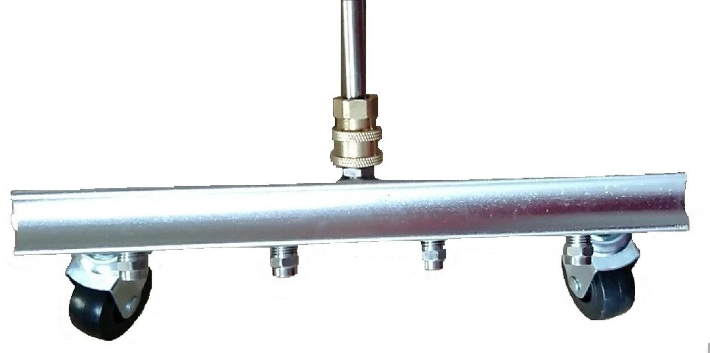 Versatile car chassis cleaning brush with copper-stainless steel alloy and rubber construction, designed for efficient undercarriage cleaning
