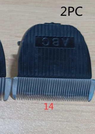 Professional pet grooming clippers with titanium ceramic blades and adjustable settings