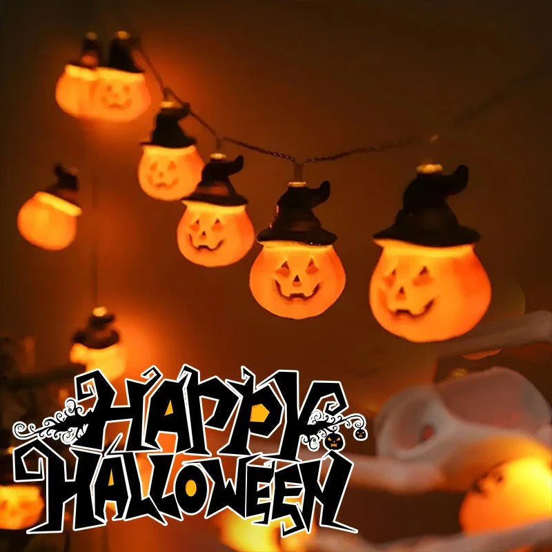 Cozy Halloween Lighting Chain with Pumpkins, Ghosts, and Bats creates a warm, festive glow for your home decor