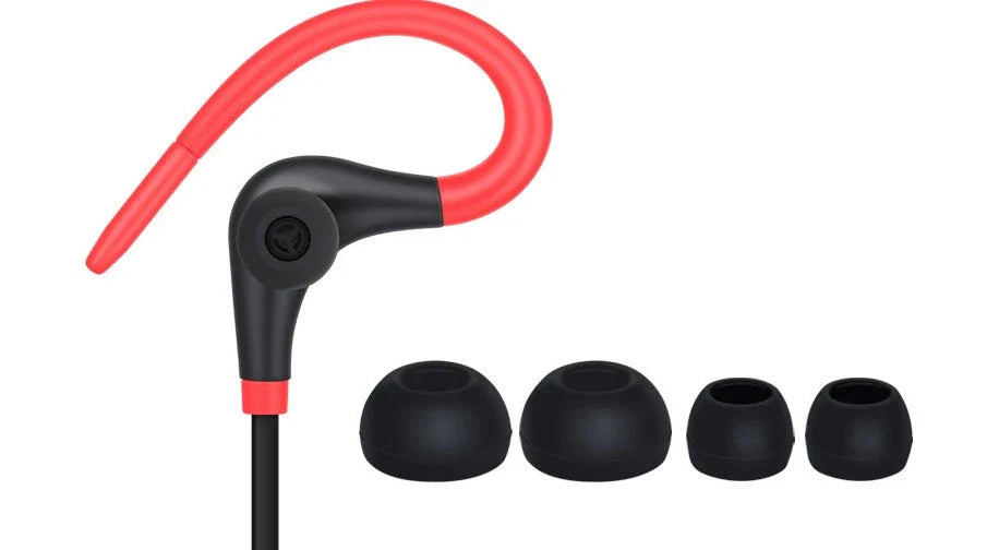 Premium sports Bluetooth headphones with noise cancellation, featuring wireless connectivity, sweat-resistant design, and intuitive touch controls for an enhanced workout experience.