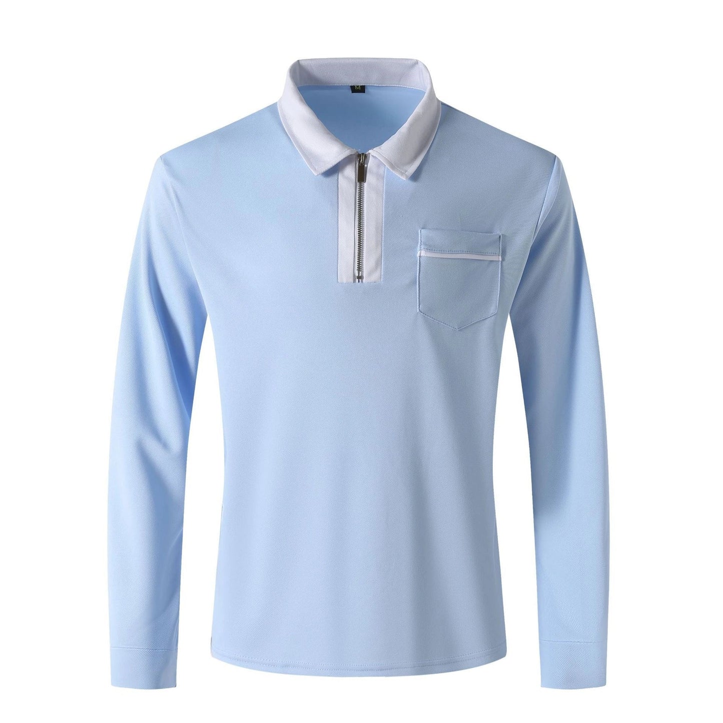 2024 Autumn Men's Long Sleeve Zipper Polo Shirts in various colours