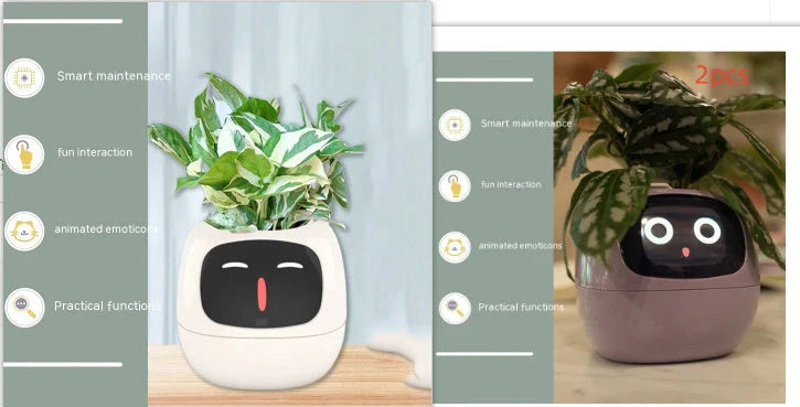 Smart Planter with AI and 7 sensors for easy plant care in various colours