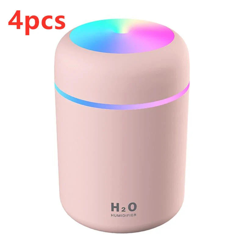Mini USB Humidifier with Soothing Mist, Quiet Operation, and Automatic Shut-Off for Bedrooms