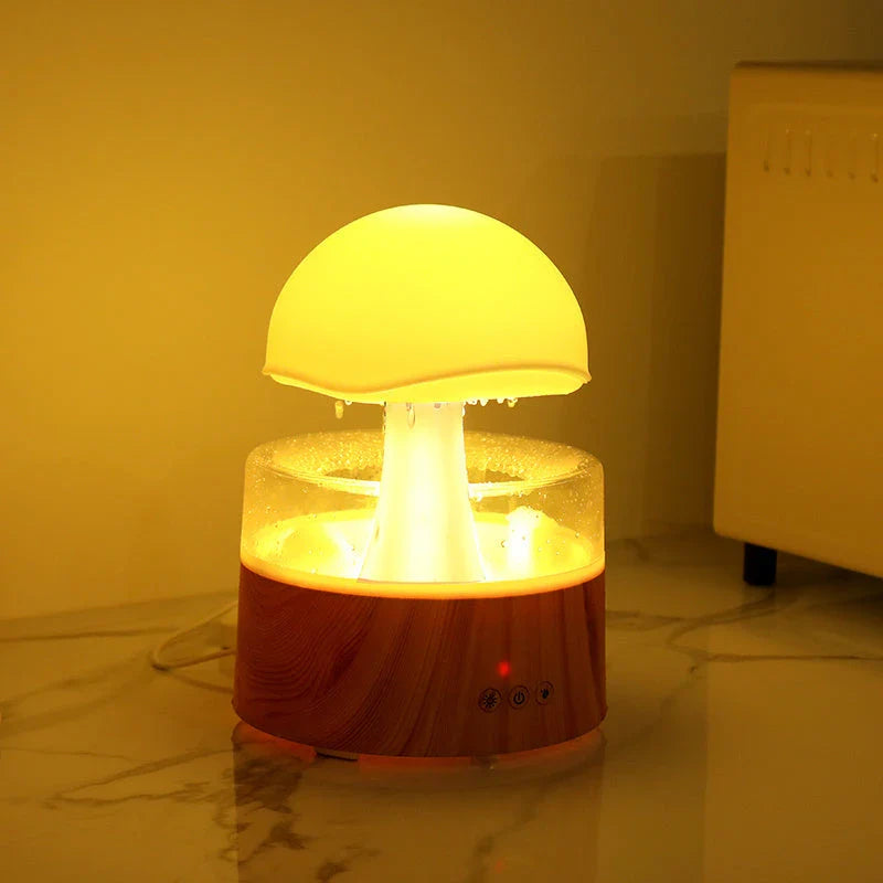 Cloud Rain Humidifier with Aromatherapy Diffuser - Relaxing Ambiance with Simulated Rainfall and Essential Oil Diffusion
