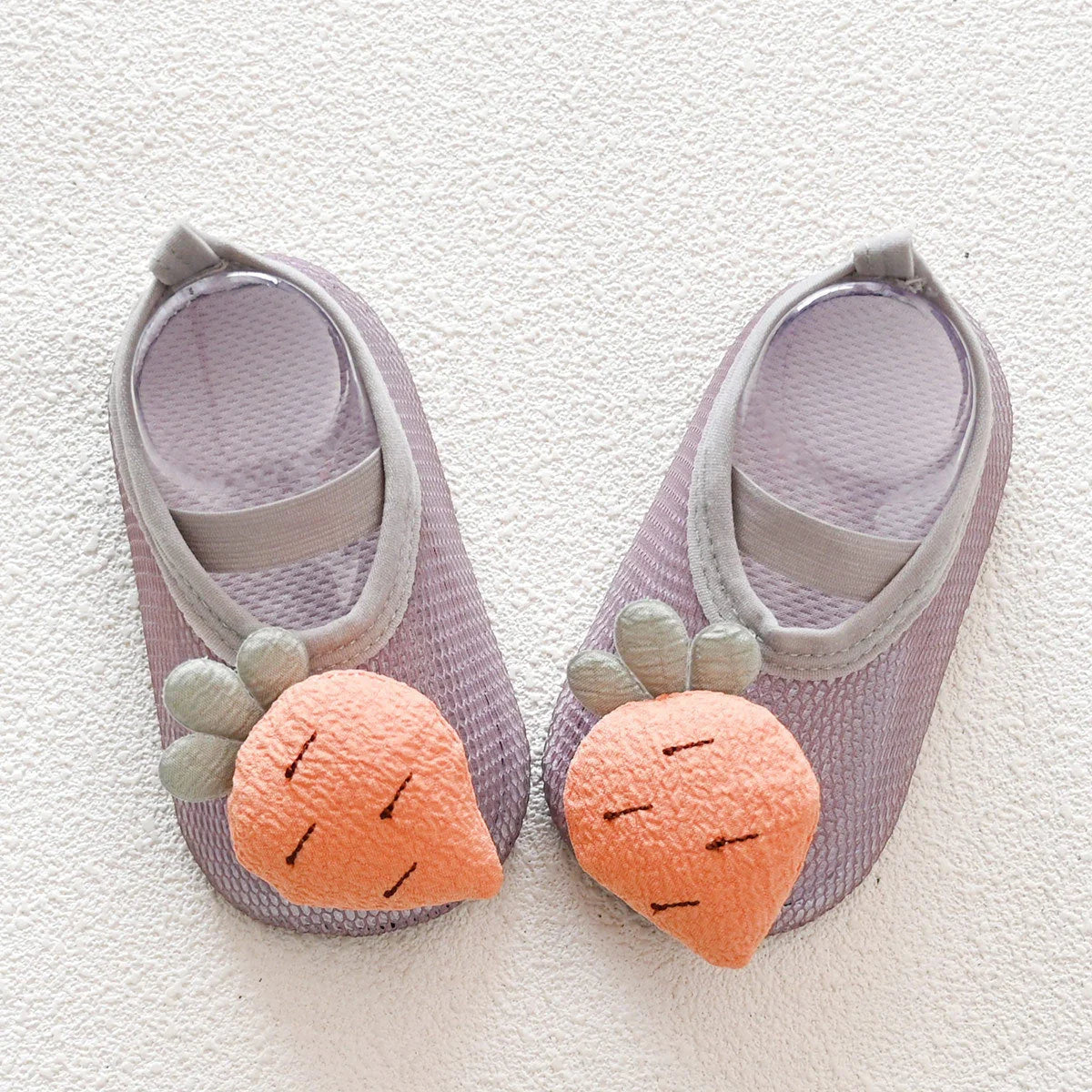 Non-slip baby shoes and socks with cartoon designs for toddlers