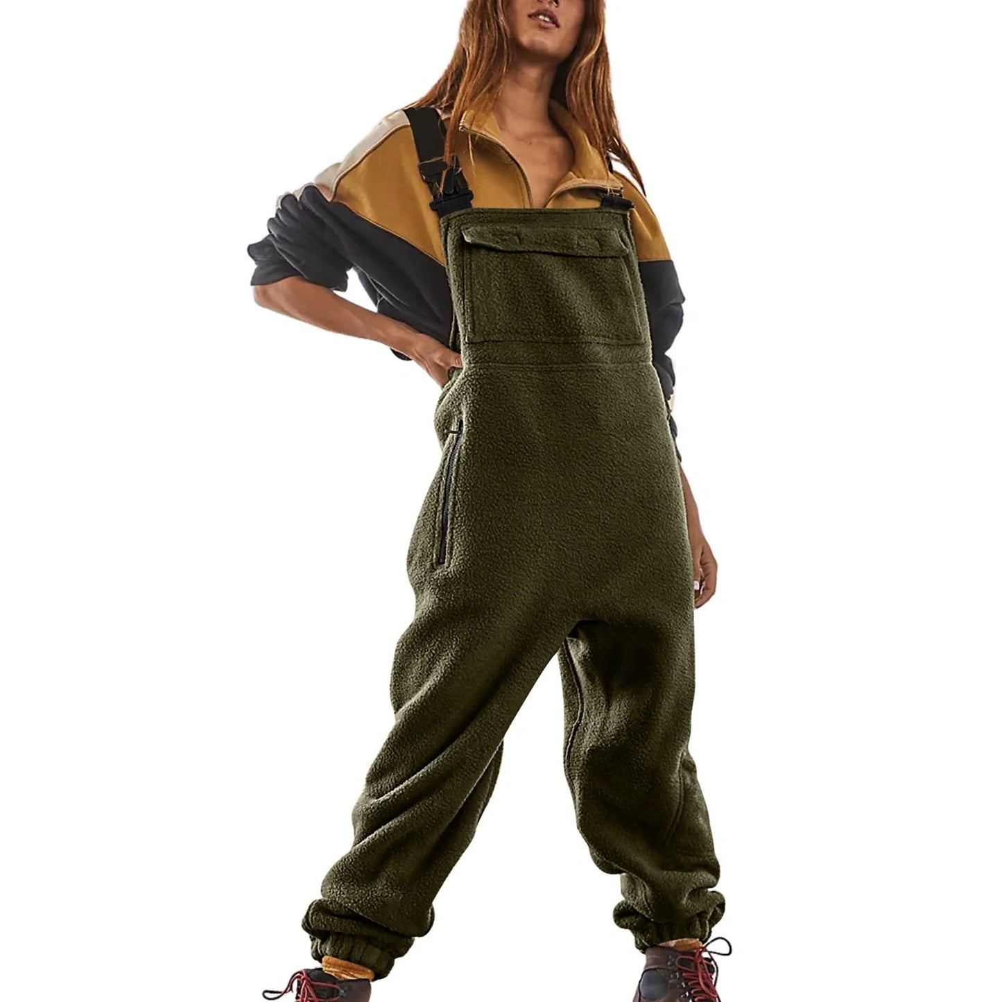 Premium Workwear Jumpsuit in Cosy Polar Fleece - Versatile Office Attire in Multiple Colours