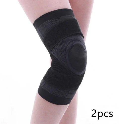 Sports knee brace with adjustable pressure design for active lifestyles