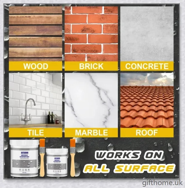 300g transparent waterproof adhesive for sealing cracks and preventing leaks on exterior walls, bathroom floors, and more