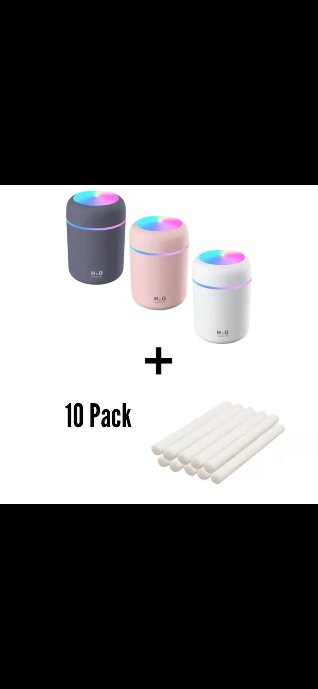 Mini USB Humidifier with Soothing Mist, Quiet Operation, and Automatic Shut-Off for Bedrooms