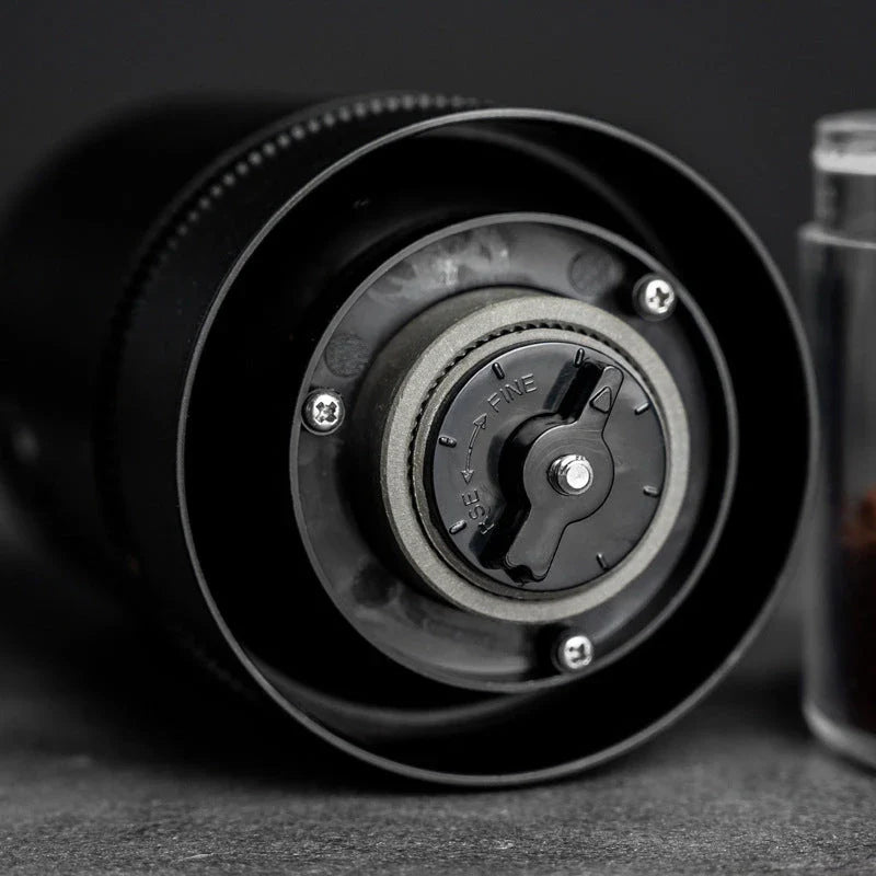 Portable electric coffee grinder with adjustable grind settings, USB-C charging, and dishwasher-safe components for fresh ground coffee on the go.