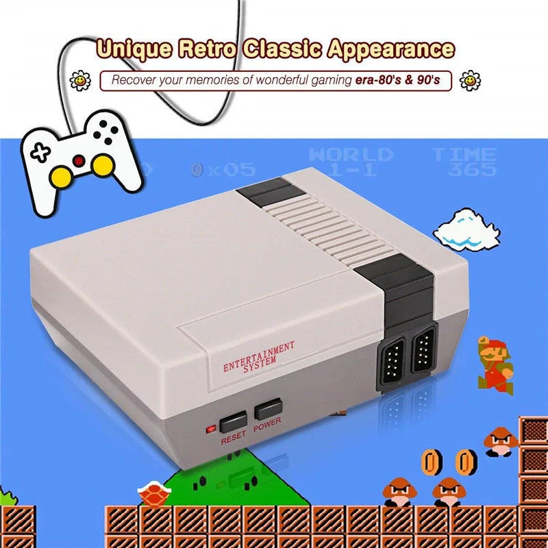 620 classic games console with two joysticks for shared gaming experiences