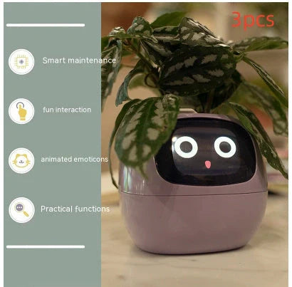 Smart Planter with AI and 7 sensors for easy plant care in various colours